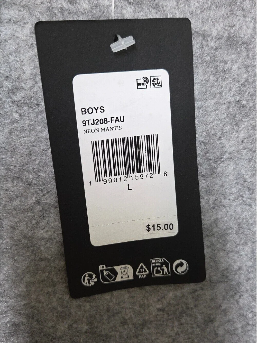 Converse Boys Neon Mantis T-Shirt Large Nwt